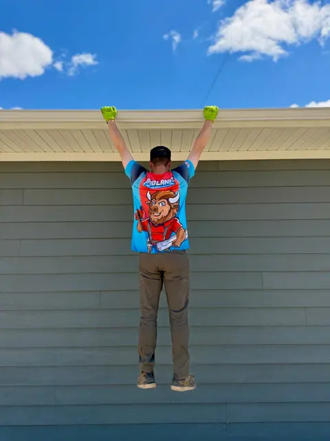 Strength demonstration on an installed Alu‑Rex gutter guard