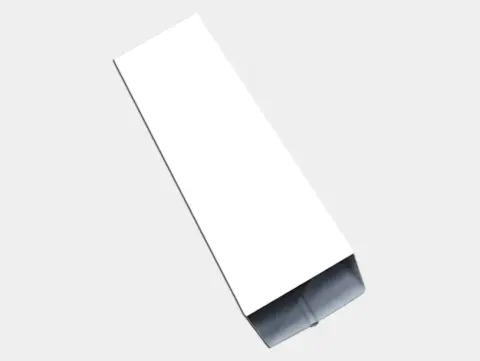 Smooth square downspout profile on a home