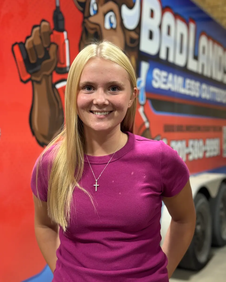 Sylvia, Admin & Customer Service at Badlands Seamless Gutters